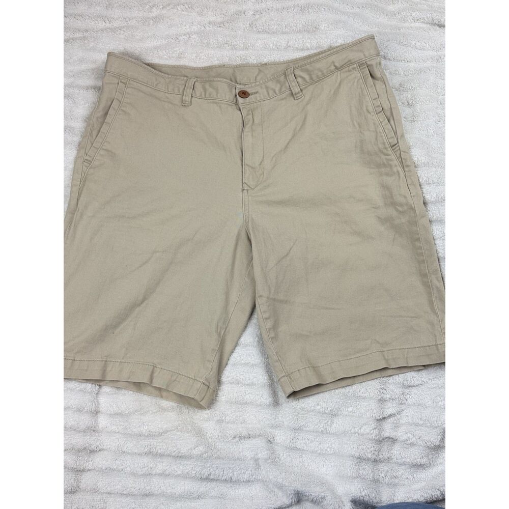 Tommy Bahama Khaki Chino Shorts Mens 36 Logo Casual